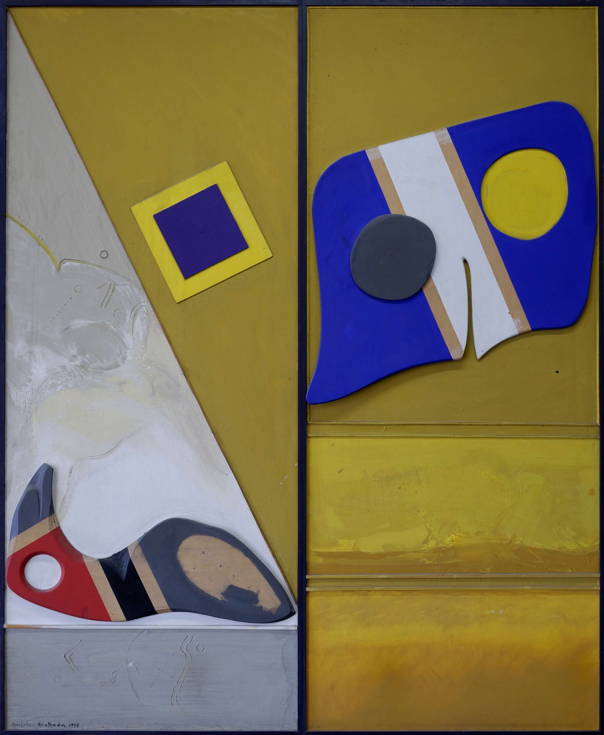 Esculto pinturas - Acisclo Manzano e Xaime Quessada - Composición abstracta